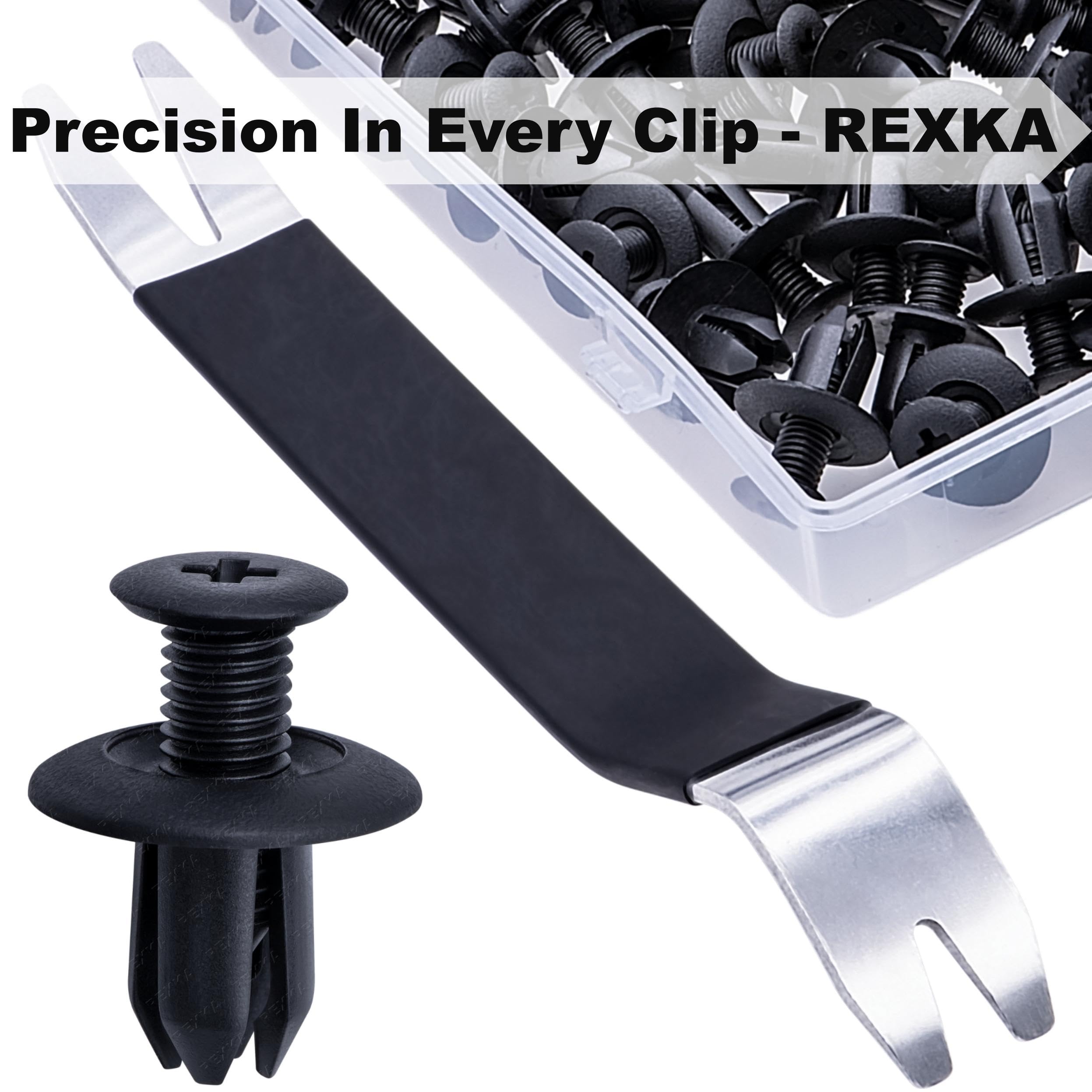 アクセサリー m Rexka 51pcs Splash Shield Fender Liner Rocker Molding Retainer